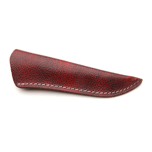 Red Pebbled Leather Sheath, Large