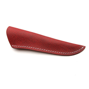 Red Pebbled Leather Sheath, Extra Large