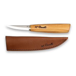 Roselli Carving knife  short blade  Red Elm R113D